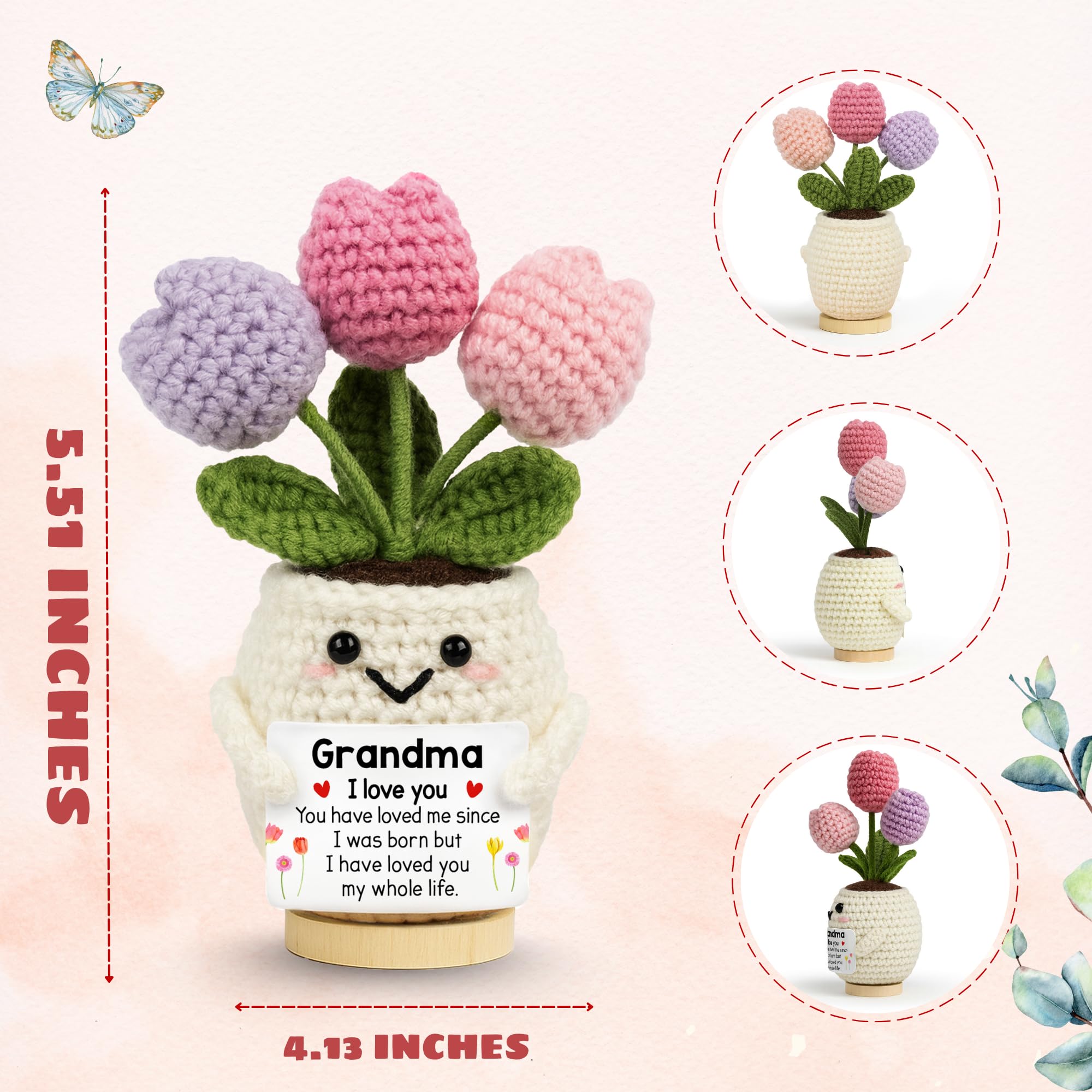 Crochet plush Grandma Gift